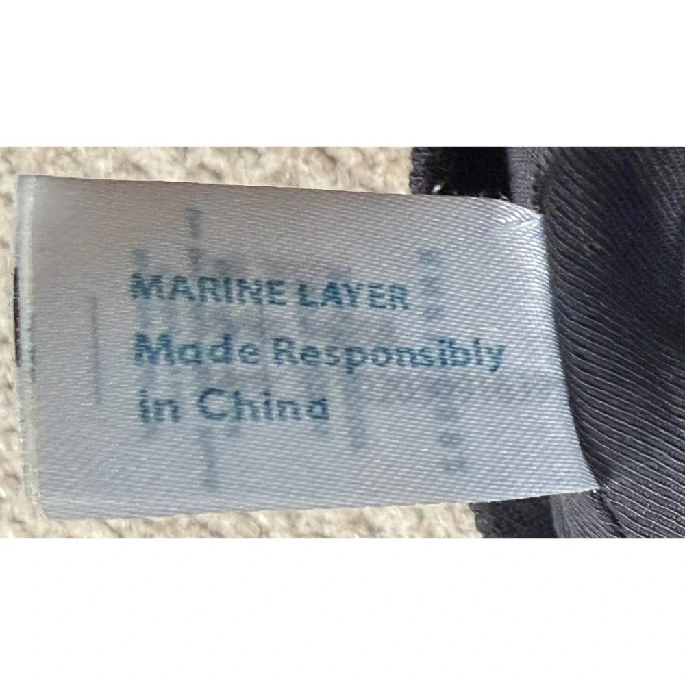 Marine Layer Women's Birdseye‎ Full Zip Bomber Jacket Size Medium